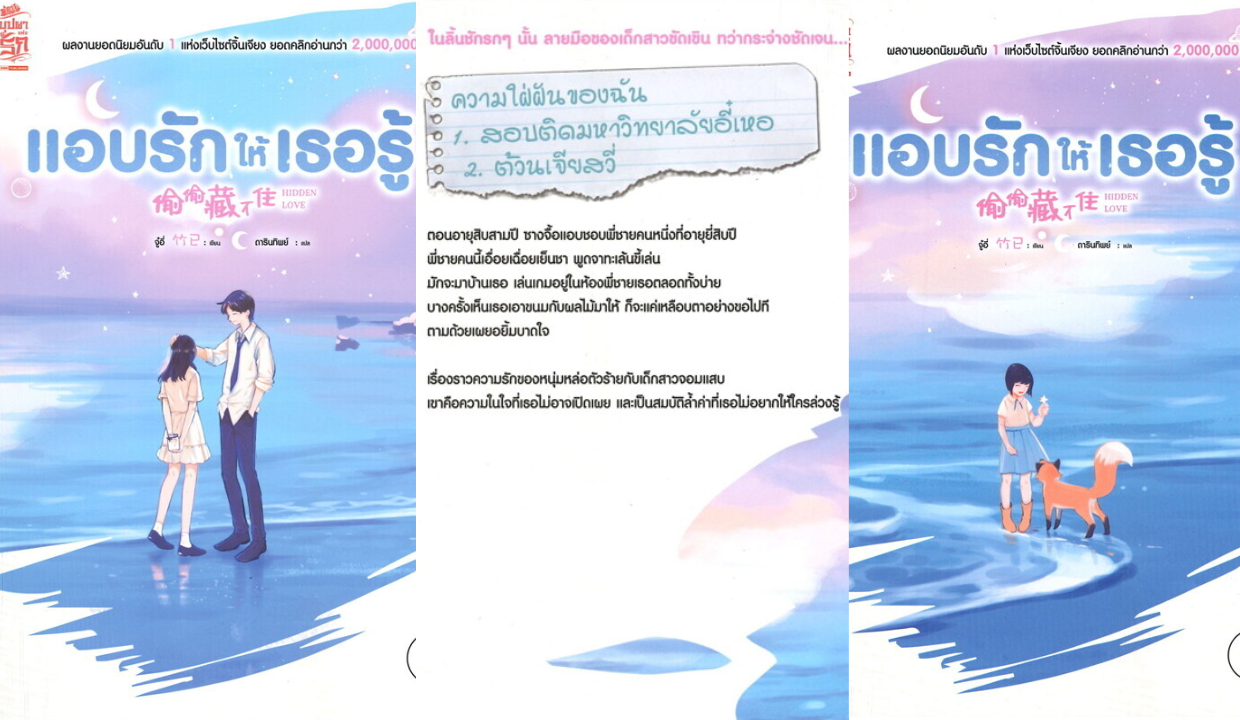รีวิวนิยาย แอบรักให้เธอรู้ : จู๋อี่